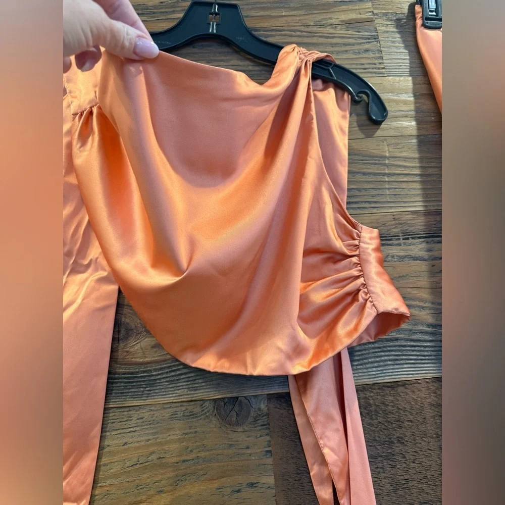 Baobab Collection Marea 2pc Set Asymmetrical Set in Orange “Luz” NWT - Picture 15 of 16